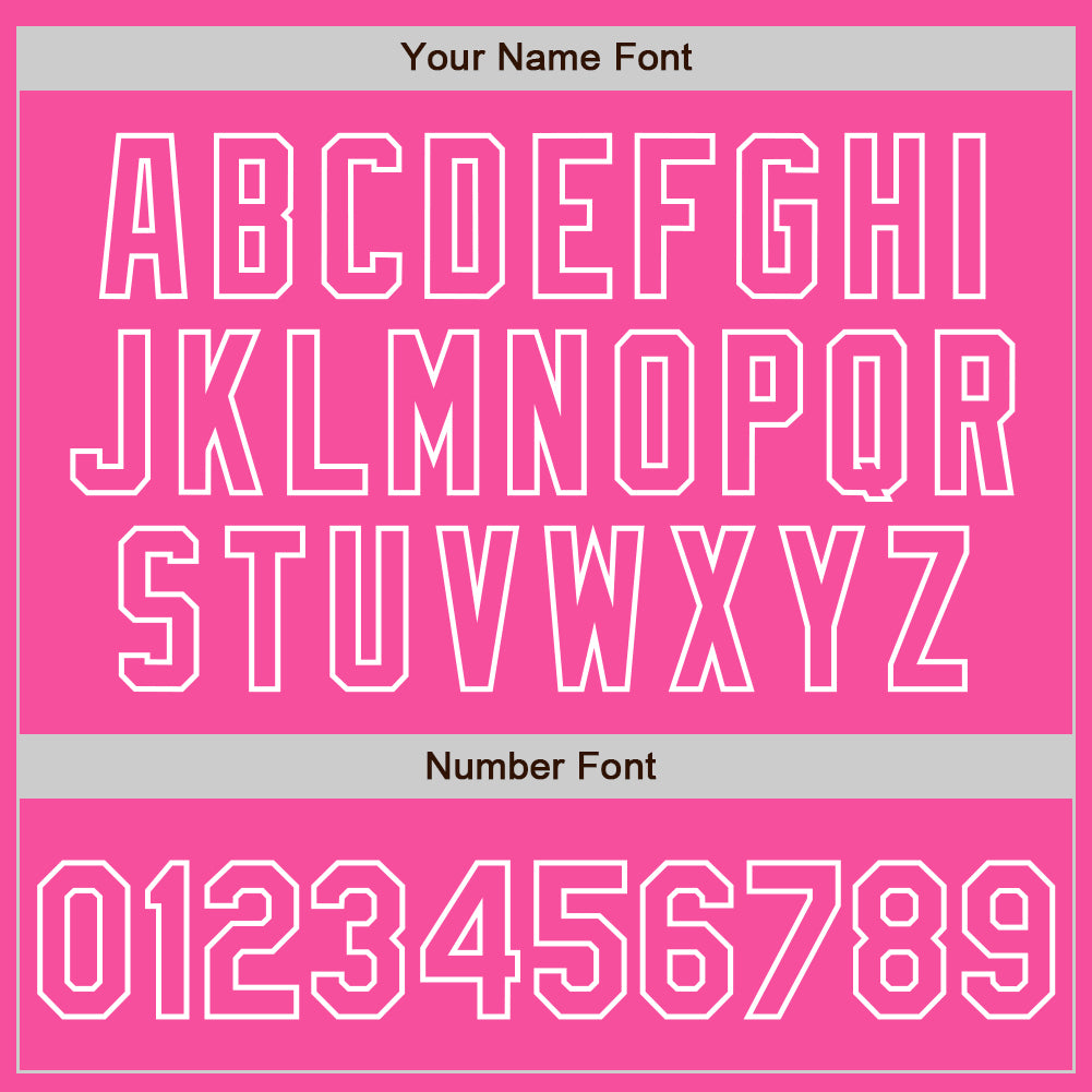 Custom Pink White Pinstripe White Two-Button Unisex Softball Jersey